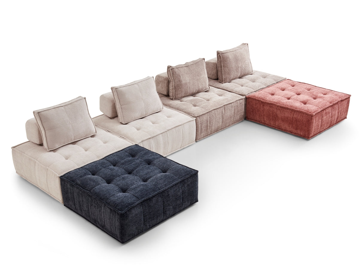 Single - seat Compression Sofa with Backrest: High - Quality Fabric, High - Elastic Sponge, Quick Rebound & Combinable