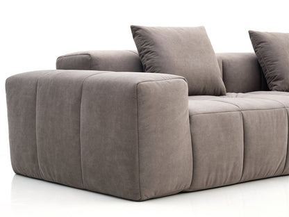 5 - Seater Combination Compression Sofa: High - Elastic Sponge Inside, Quick Rebound and Quality Fabric