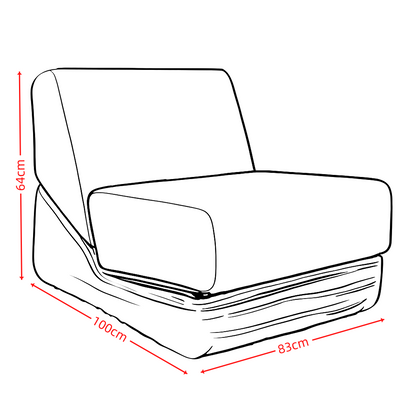 Single Compression Sofa: Ohne Knochen und hochelastisch, lässt sich nahtlos in einen Loungesessel verwandeln