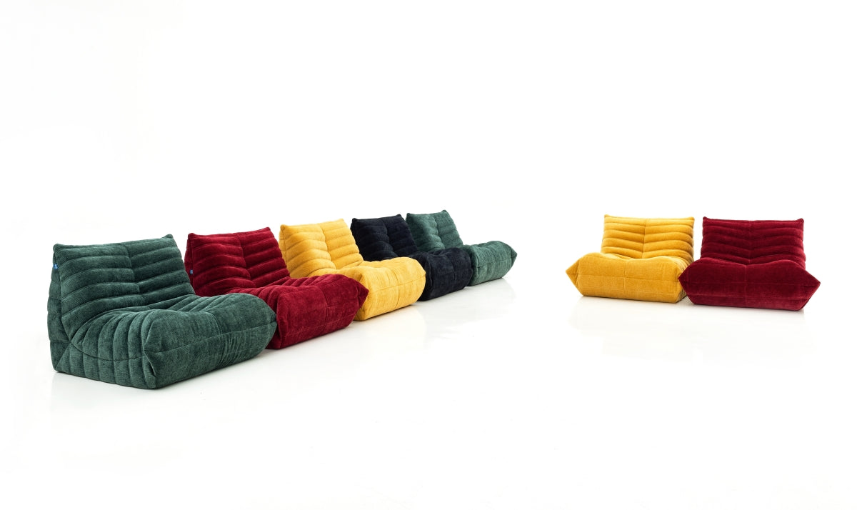 Single - seat Caterpillar Compression Sofa: High - Elastic Sponge Inside, Quick Rebound & Top - Notch Fabric