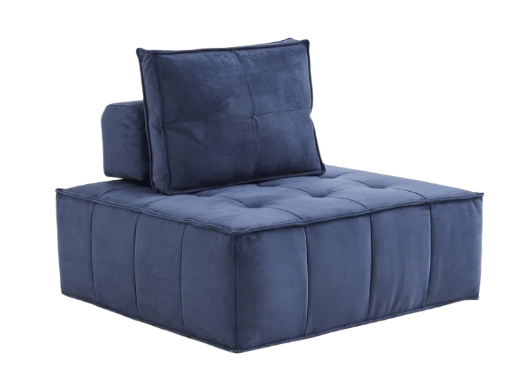 Single - seat Compression Sofa with Backrest: High - Quality Fabric, High - Elastic Sponge, Quick Rebound & Combinable