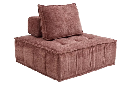 Single - seat Compression Sofa with Backrest: High - Quality Fabric, High - Elastic Sponge, Quick Rebound & Combinable