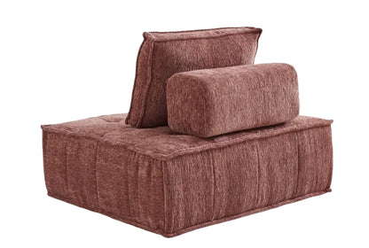 Single - seat Compression Sofa with Backrest: High - Quality Fabric, High - Elastic Sponge, Quick Rebound & Combinable