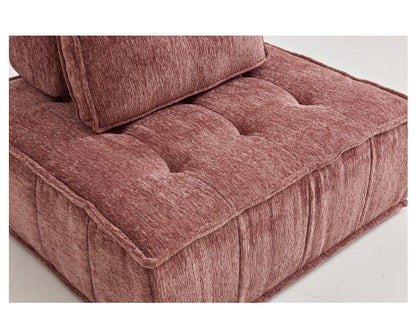 Single - seat Compression Sofa with Backrest: High - Quality Fabric, High - Elastic Sponge, Quick Rebound & Combinable