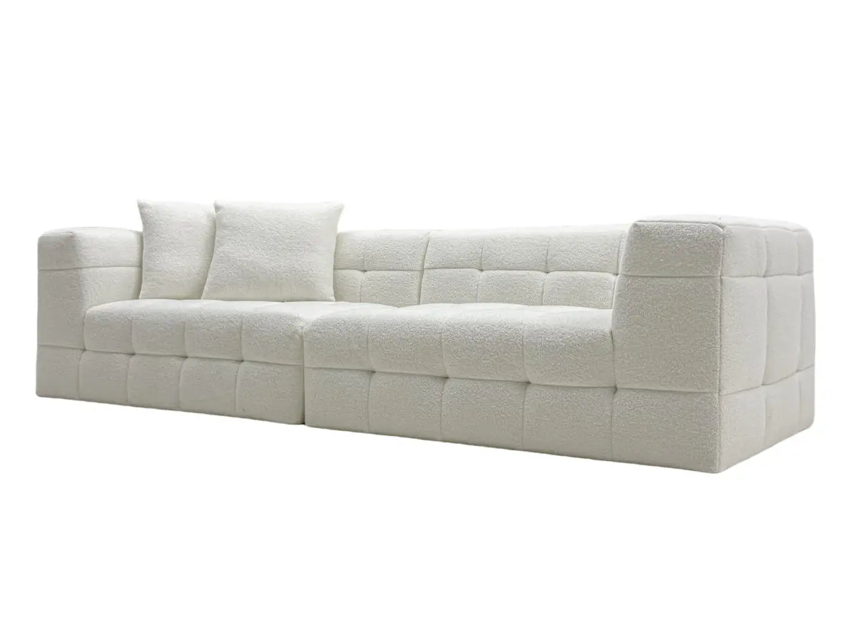 Entdecken Sie unser komprimiertes Sofa: Der hochelastische Schaumstoff sorgt für sofortige Rückbildung und dauerhafte Form, perfekt für Ihr Wohnzimmer.