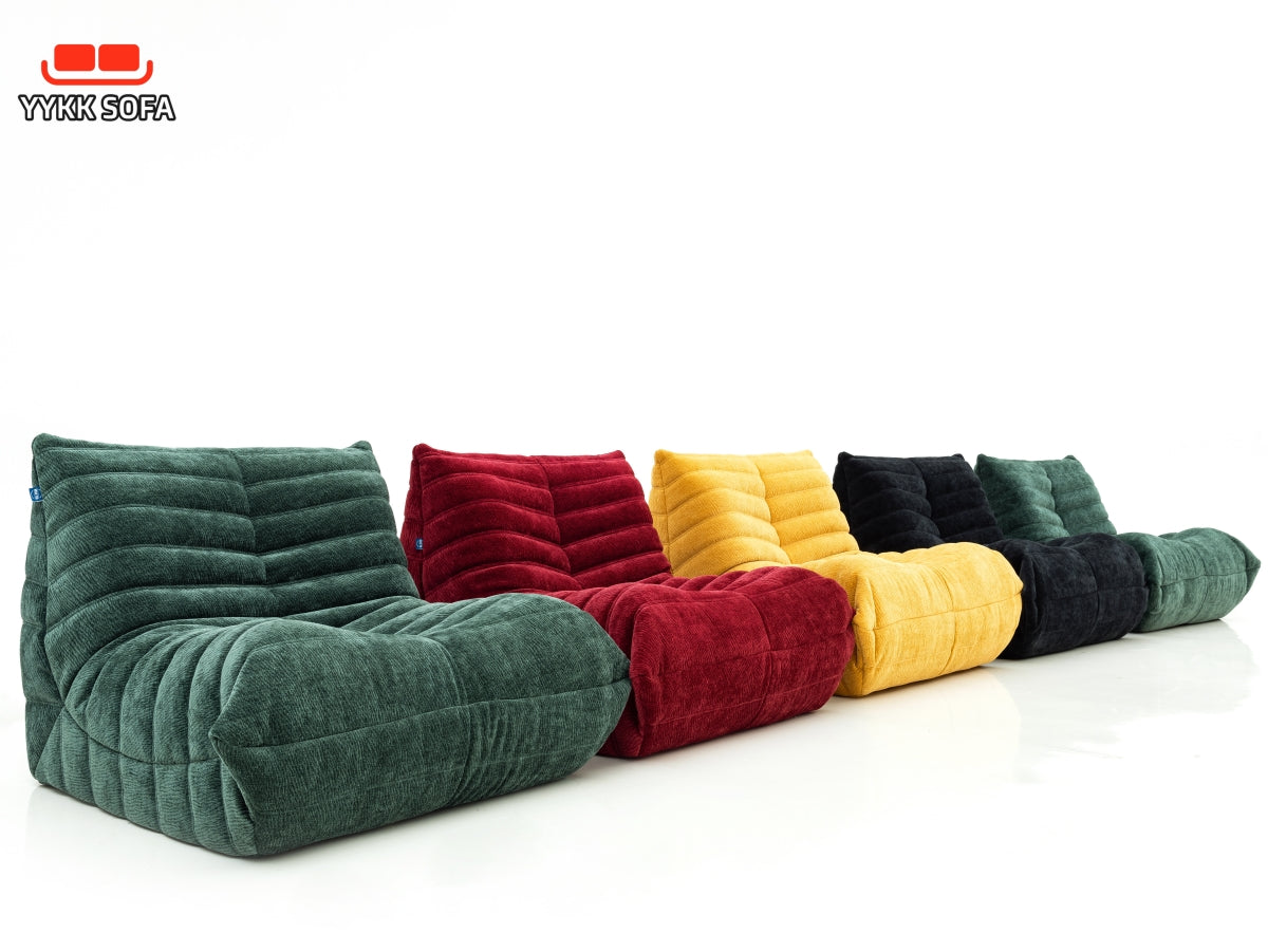 Single - seat Caterpillar Compression Sofa: High - Elastic Sponge Inside, Quick Rebound & Top - Notch Fabric