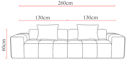 5 - Seater Combination Compression Sofa: High - Elastic Sponge Inside, Quick Rebound and Quality Fabric