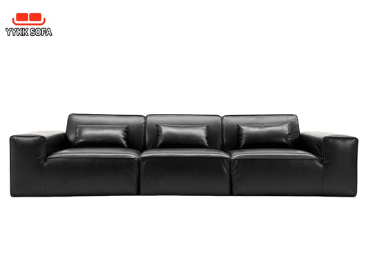 All - Sponge, Frame - Free Combination Sofa with Waterproof Leather: High - Resilience Sponge Ensures Quick Rebound and Cozy Sitting Experience