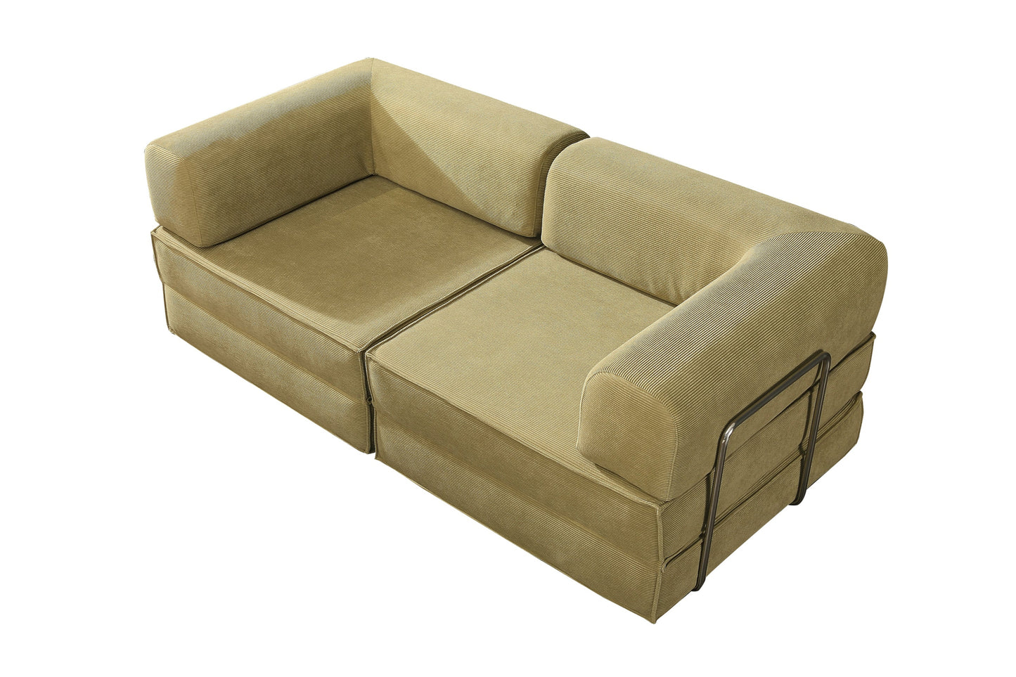 Transformable Mattress Combo Sofa Bed, All-Sponge, Frame-Free: Cozy and Versatile for Your Space