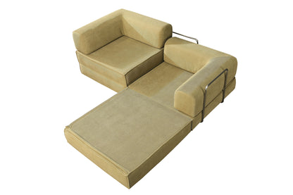 Transformable Mattress Combo Sofa Bed, All-Sponge, Frame-Free: Cozy and Versatile for Your Space