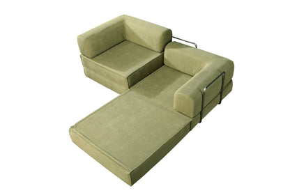 Transformable Mattress Combo Sofa Bed, All-Sponge, Frame-Free: Cozy and Versatile for Your Space