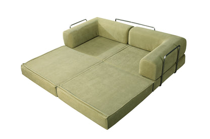 Transformable Mattress Combo Sofa Bed, All-Sponge, Frame-Free: Cozy and Versatile for Your Space