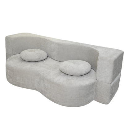 Double Compression Sofa: High - Elastic, Boneless, and Easily Converts to a Comfortable Double Bed