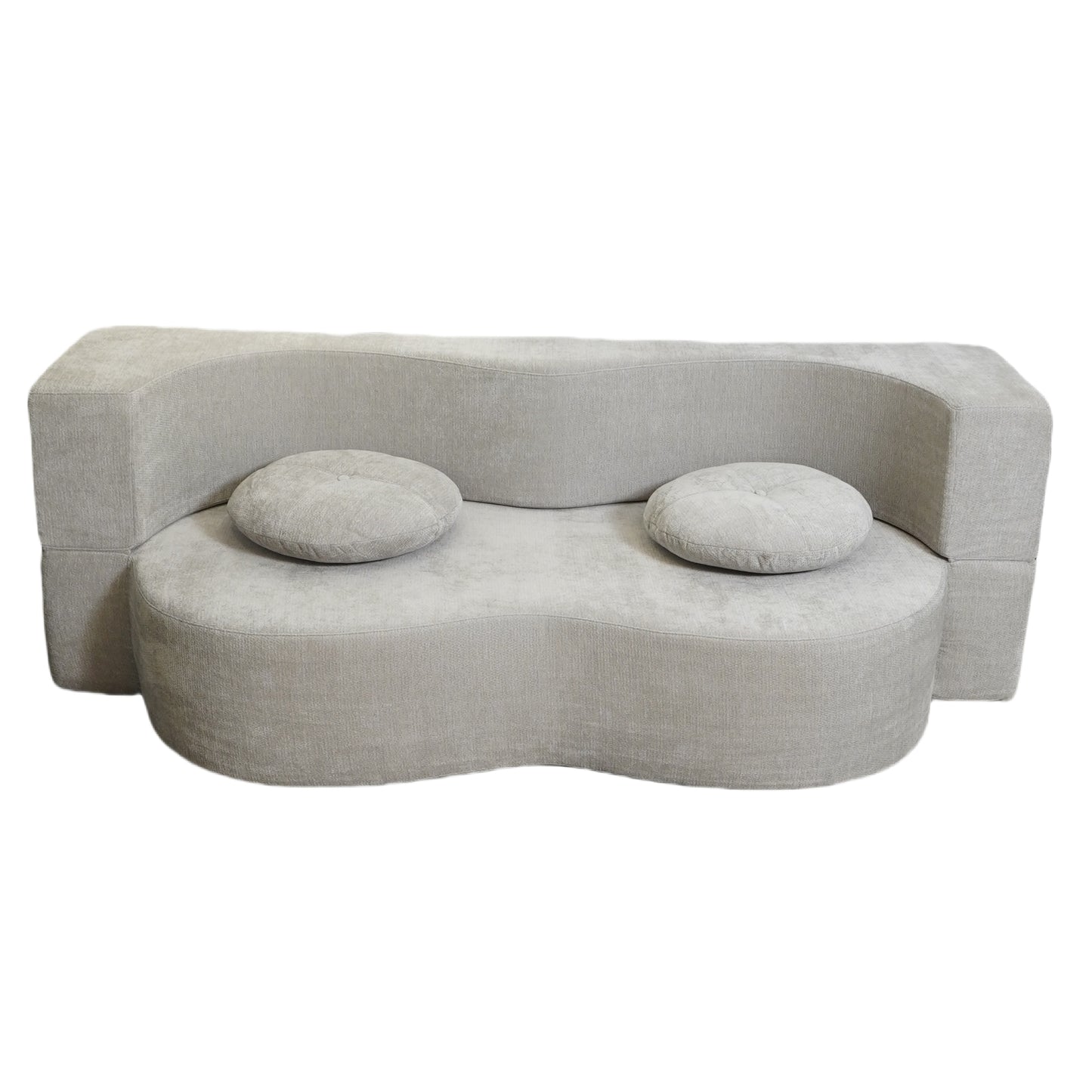 Double Compression Sofa: High - Elastic, Boneless, and Easily Converts to a Comfortable Double Bed