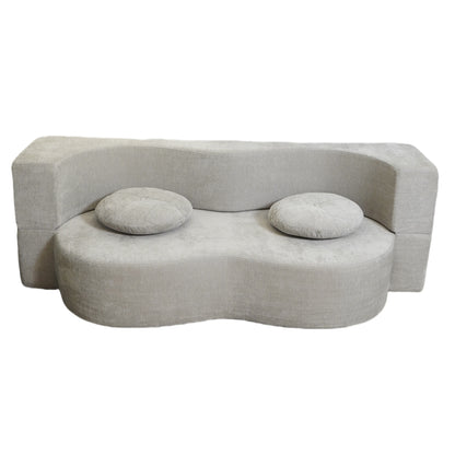 Double Compression Sofa: High - Elastic, Boneless, and Easily Converts to a Comfortable Double Bed