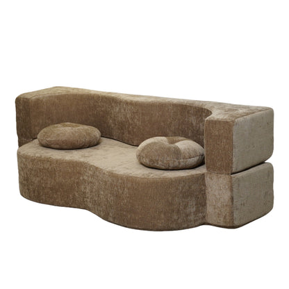 Double Compression Sofa: High - Elastic, Boneless, and Easily Converts to a Comfortable Double Bed