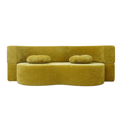 Double Compression Sofa: High - Elastic, Boneless, and Easily Converts to a Comfortable Double Bed