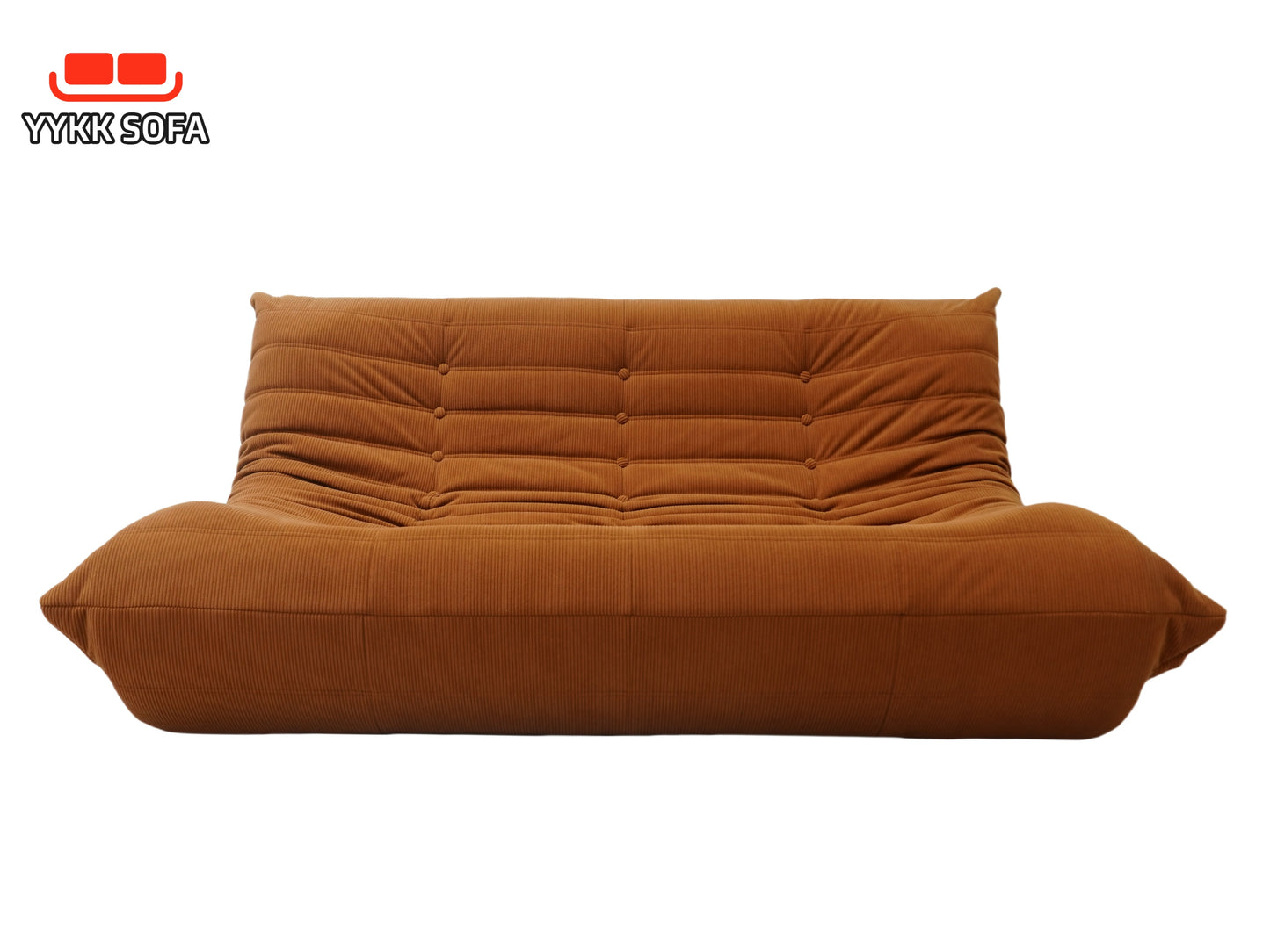 Caterpillar sofa, 3-seater, full sponge, no frame