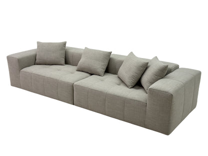 4 - Seater Compression Sofa with High - Quality Fabric, High - Elastic Sponge Inside and Quick Rebound