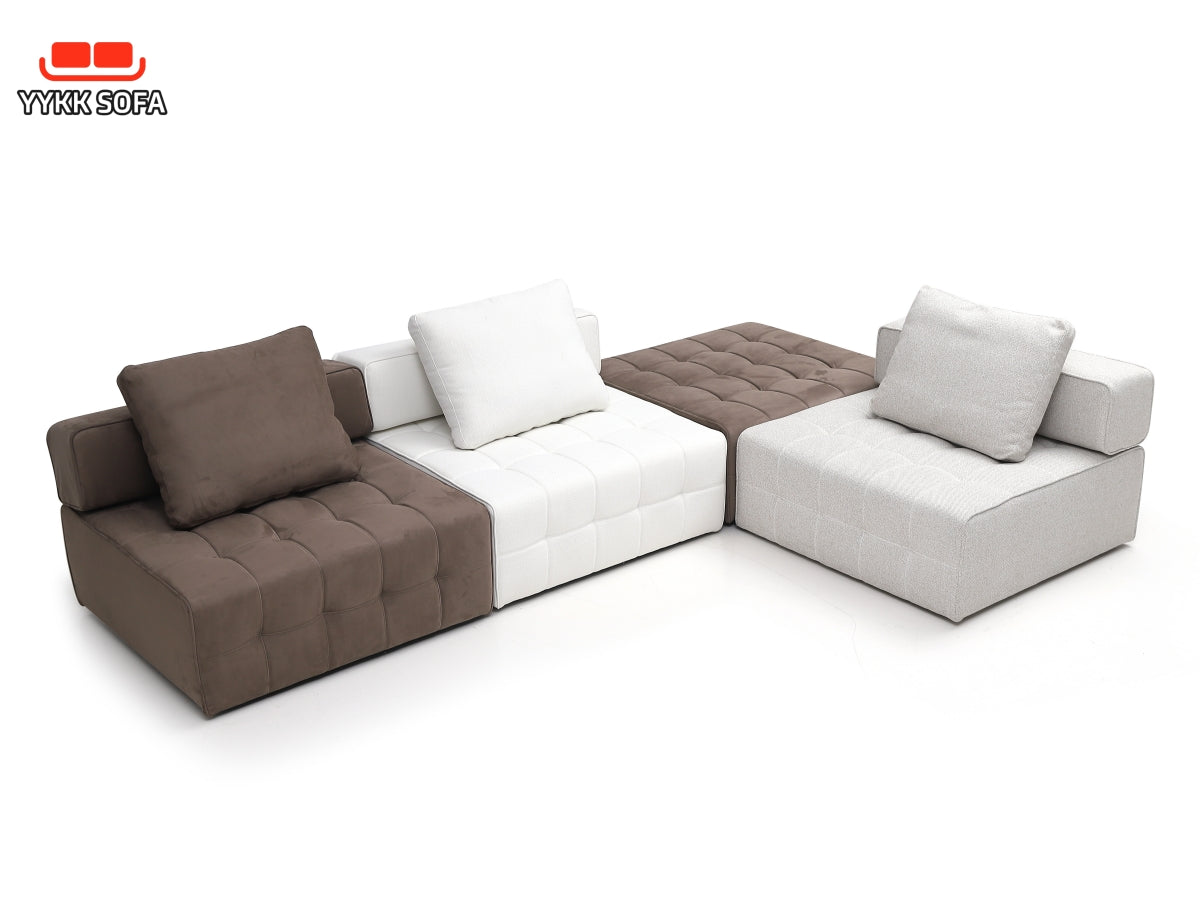 Quick - Rebounding Single - seat Compression Sofa with Backrest - High - Grade Fabric, High - Elastic Sponge